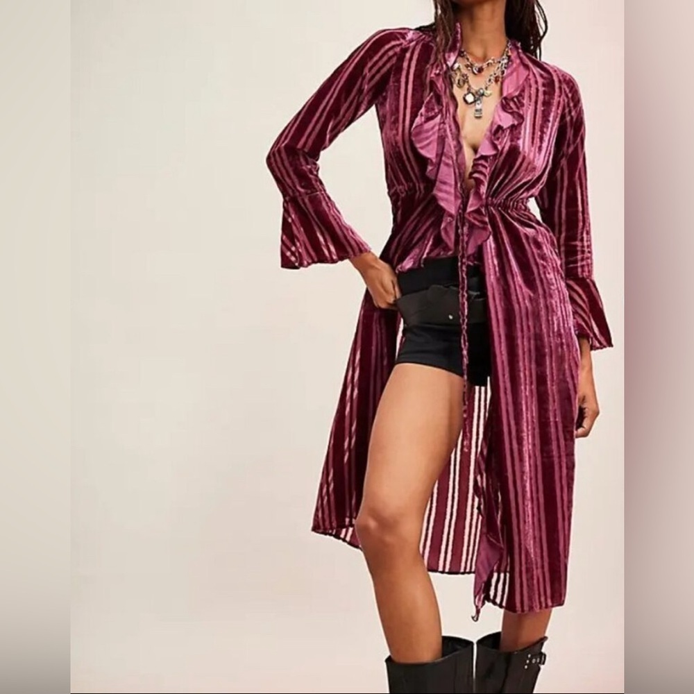 NWT Free People Dolly Duster in Red